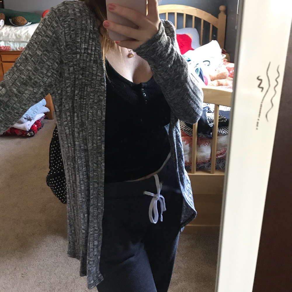 Gray Cardigan